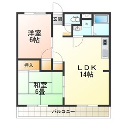 晃七第二マンションの物件間取画像